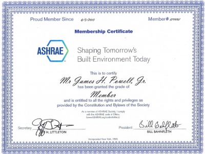 ASHREA Society Certification